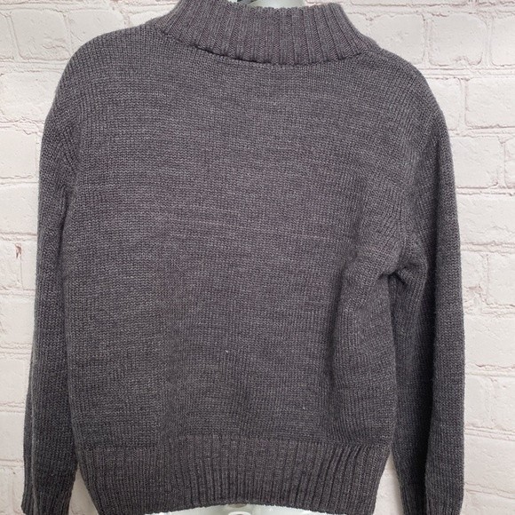 Basic Editions Super Soft Grandpa Zip-Up Knit Sweatshirt - Picture 3 of 5